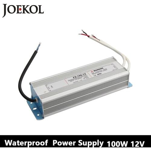 Led Driver Transformer Waterproof Switching Power Supply Adapter,,AC170-260V To DC12V 100W Waterproof Outdoor IP67 Led Strip