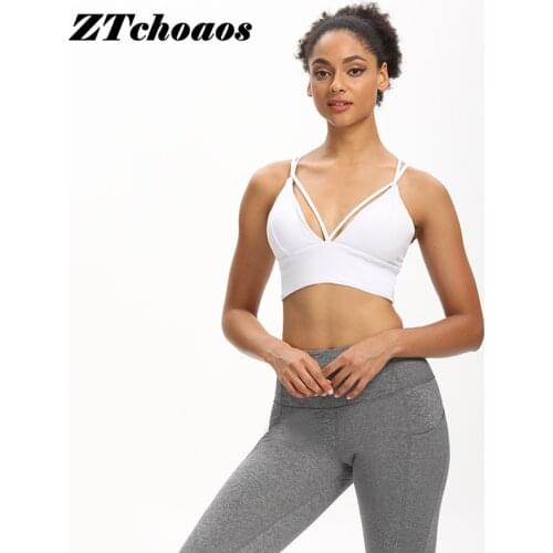 Cross border new cross back Yoga bra running shockproof sports underwear Lulu same fitness vest