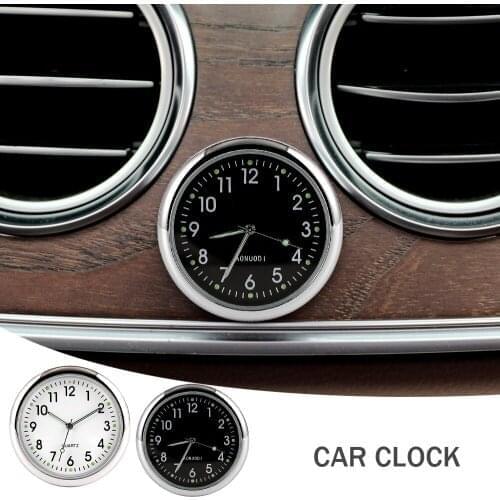 Mini Car Decoration Electronic Meter Car Clock Timepiece Auto Interior Ornament Automobiles Sticker Watch Car Accessories