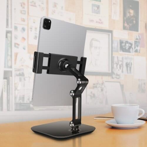 Universal Tablet Desktop Stand For iPad 7.9 9.7 10.5 11 inch Metal Rotation 360°Rotating For Samsung Xiaomi Huawei Phone Tablet