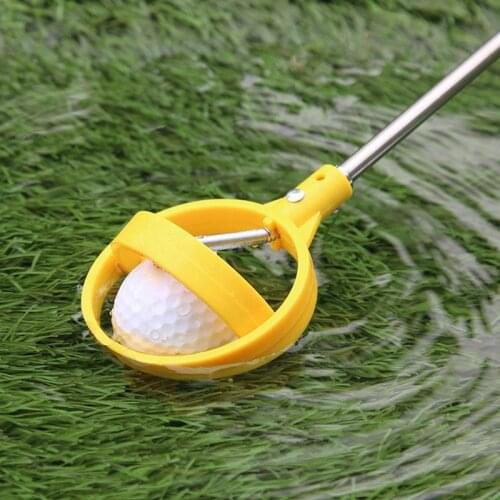 1Pc Golf Ball Pick Up Tools Telescopic Golf Ball Retriever Retracted Golf Easy To Pick up Automatic Locking Scoop Picker