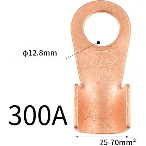 5pcs Open nose wire terminal copper connector lug 300A