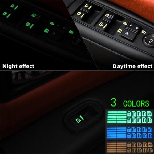 Car window button stickers car stickers luminous decoration car supplies for Honda Civic CR-V HR-V Accord Jade Crider Odyssey