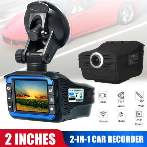 RD+DVR 2 in1 Russian English Laser Radar Car Hidden DVR Dash Camera Video Recorder Rearview Camera 1080p Radar Speed Detector