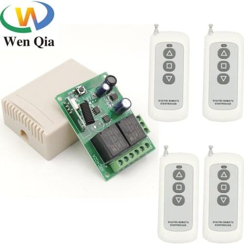 433MHz Remote Control Long Range 500m Wireless Transmitter DC 6-30V 2CH RF Receiver Universal For Garage/Gate/Motor/Light/Lamp