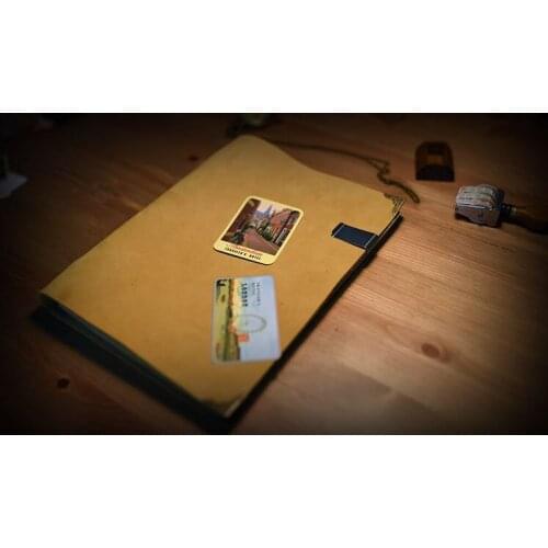 B5 style handmade notebook vintage and genuine leather notebook can free imprint creative notebook new style record notebook