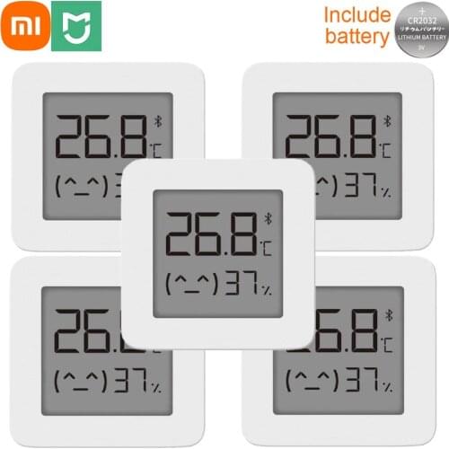 5/4/3 Pcs Xiaomi Mijia Bluetooth-compatible Thermometer 2 Electric Humidity Smart Home Wireless Hygrometer LCD Digital Moisture