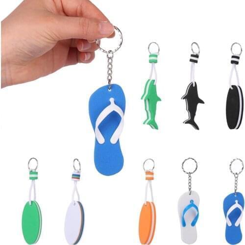 EVA Keychain Boating Sailing Fishing Water Floating Key Ring Pendant Water Sports Rowing Inflatable Boats Yachting Accessories