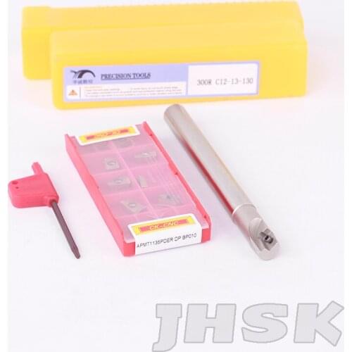 BAP300R-C12-13-130 Indexable milling cutter CNC TOOL With10 pcs APMT1135PDER BP010