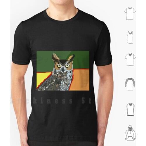Owl Spirit Totem T Shirt 6xl Cotton Cool Tee Totem Animal Spirit Spiritual Colorful Nature Spirituality New Age Owl