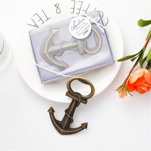 Hot Selling Newest "Anchor" Nautical-Themed Bottle Opener Married Favor Promotional Wedding Gifts Events Lottery Gift 20Pcs/Lot