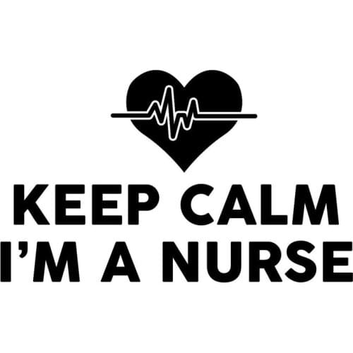 The Idea of Personalized Auto Stickers Keep Calm I Am A Nurse Car Decoration Decals Waterproof and Sunscreen Creative16cm * 9cm