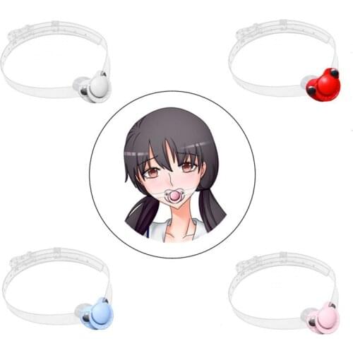 Adult Games Sexual Comfort Toys of Silicone Pacifier Adjustment Ball Mouth Gag for Men Women Roleplay Flirt Erotic Products