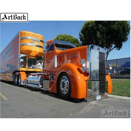 Full square drill diamond painting truck pattern 3d diamond embroidery crafts 3d mosaic new arrival home decoration