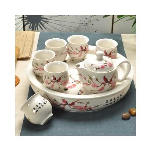 Chinese Ceramic Tea Set Kung Fu Porcelain Tea Cup Pot Set Dragon Teapot Teacup Kungfu Teaset Puer Oolong Tea Ceremony Teaware