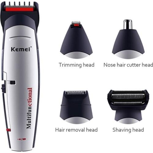KM-560 5 In 1 Brand Professional Hair Clipper Rechargeable Cordless Electric Shaver Beard Nose Razor Hair Cutting Machine EU 42D