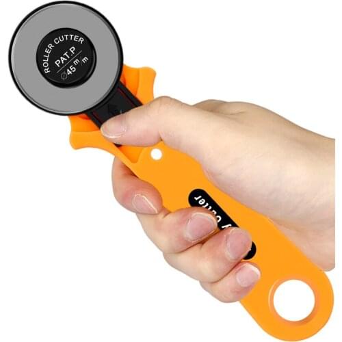 1PC 28mm 45mm Wheel Knife For Clothing Patchwork Steel Round Rotary Rolling Cutter for DIY Tools Office Cutting Paper Work