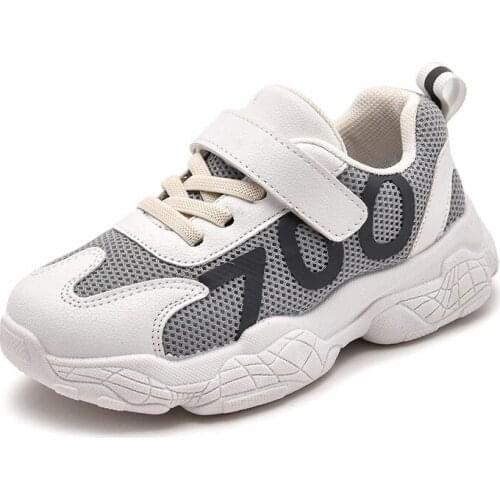 New Boys Girls Fashion Sneakers Spring/Autumn Children Casual Shoes Unisex Medium Big Kids Mesh Breathable Sports Running Shoes