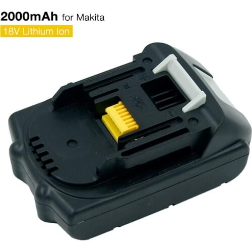 18V 2000mAh Li-ion Cordless Power Tools Replacement Battery for Makita Rechargeable Batteries BL1830 BL1840 BL1860 BL1820