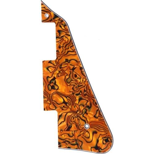 Musiclily Electric Guitar Pickguard for Gibson Les Paul Modern Style, 4Ply Tiger Spot Shell
