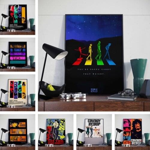 Retro Poster Cowboy Bebop Anime Posters Canvas Painting Wall Decor Posters Wall Art Picture for Living Room Decor Home Decor