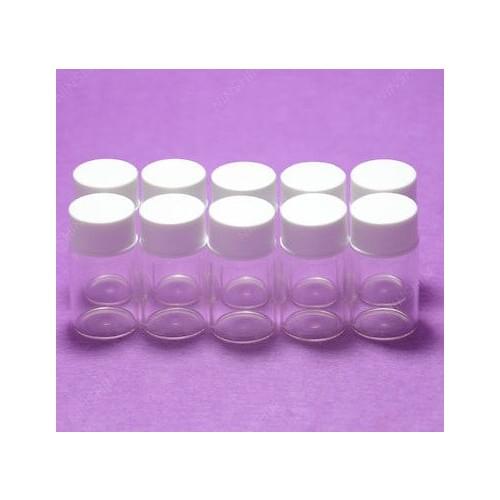 7ML Clear Reagent Bottle,Sample,Penicillin Vials,With PP Screw Lid,10PCS/LOT