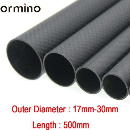 Ormino 3K Carbon Fiber Tube Quadcopter Frame arm Landing Gear 18mm 19mm 20mm 22mm 24mm 25mm 30mm Hexacopter RC Diy Drone Kit