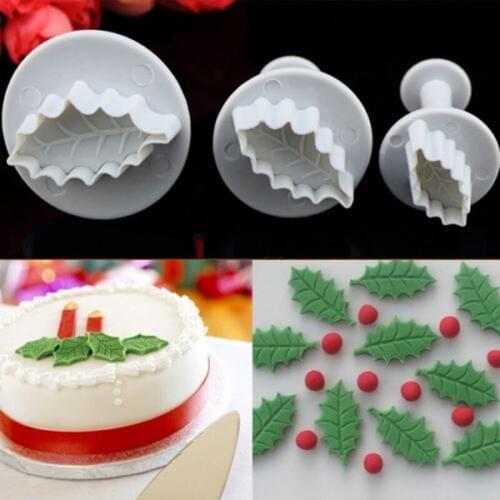 Multiple Styles Cookie Cutter Custom Made 3D Printed Fondant Cookie Cutter Biscuit Mold Christmas Leaves Cake Decorating Tools