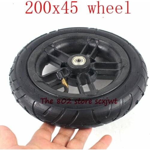 Size 200x45 wheel tyre 6mm 8mm 10mm inner hole 8 inch 200*45Castor Wheel with Tyre & Tube motorcycle parts electric scooter