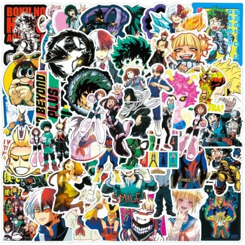 10/30/50PCS Anime My Hero Academia Cartoon Graffiti Stickers DIY Luggage Guitar Skateboard Waterproof Cool Sticker Kid Toy Decal