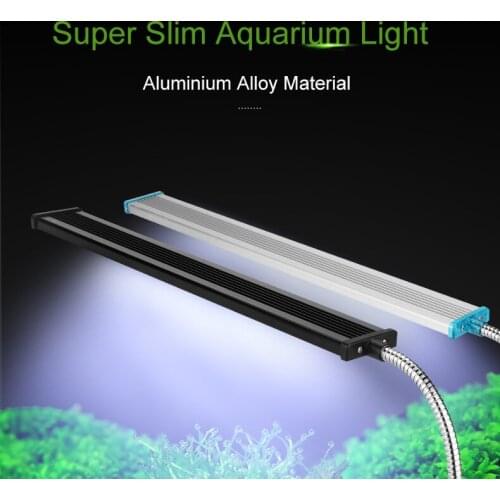 Aquarium Light Aluminum Bright Aquarium LED Light Aluminum Alloy Blue And White Clip Light For Viewing Water And Grass Lighting