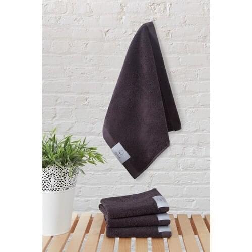 Your Upline Mauro Smoked 4'lü Hand Towel (30 X30)