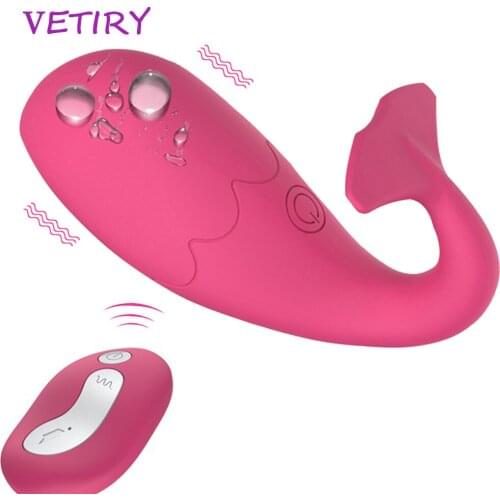 VETIRY Silicone Monster Vibrator Remote Control G-spot Virator Clitoris Vagina Massage Adult Sex Toys for Women USB Charging