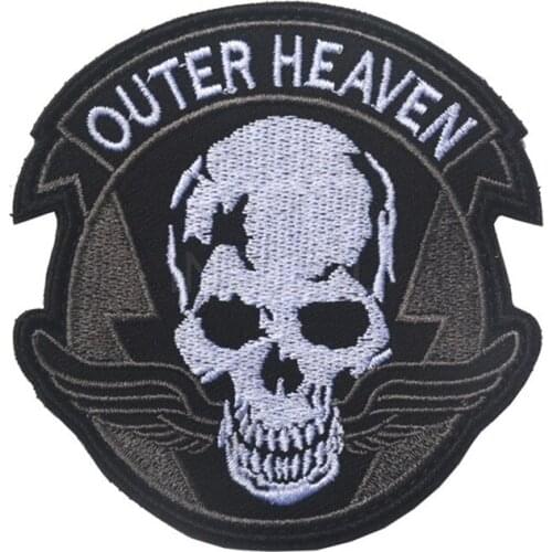 OUTER HEAVEN Embroidery Patch Peace World Military Patch Tactical Emblem Appliques Badges Embroidery Patches For Clothing