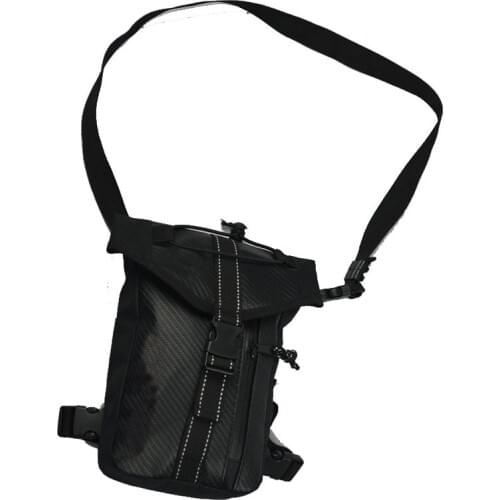 Waterproof Oxford Men Motorcycle Rider Waist Pack Bag Hip Bum Drop Pouch Shoulder Crossbody Messenger Travel Belt Fanny Leg Bag