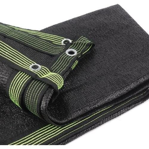 New 10Pin Thicken Anti-UV Sunshade Net Black HDPE Shading Net Garden Yard Sun Shelter Safety Fence Nets Home Privacy Nets