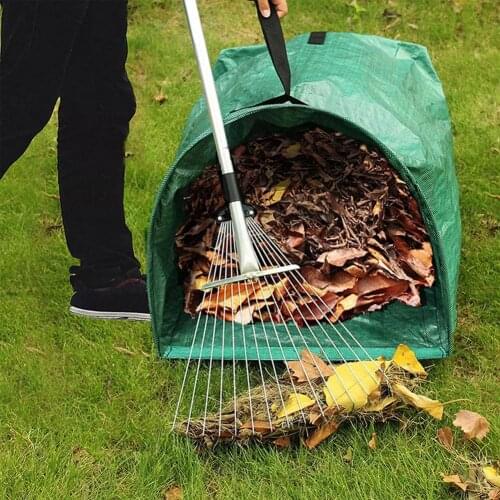 53 Gallon Garden Leaf Bag Resuable Storage Bag Large Yard Dustpan Yard Waste Garden Leaves Debris Garbage Bag Collecting Leaves