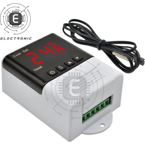 AC 110-220V Digital Thermostat Temperature Controller NTC Sensor Heating Cooling for Aquarium Incubator DTC1200 Replace STC-1000
