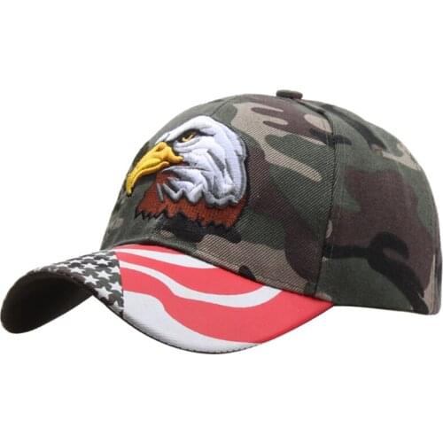 USA Flag Eagle 2 Styles Cotton Baseball Cap Men Women Snapback Dad Hat Outdoor Casual Sun Golf Trucker Cap Gorras Dropshipping