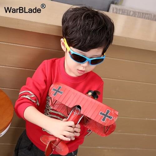 Brand TAC Flexible Kids Sunglasses Polarized Boy Girl Child Sport Sun Glasses 100%UV Goggles Gafas De Sol With Case WarBLade