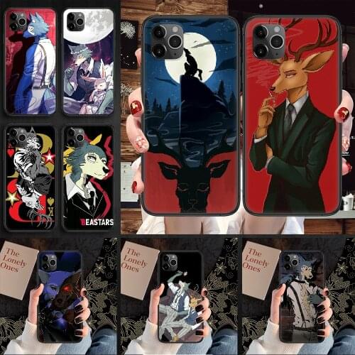 BEASTARS Anime Phone Case Cover Hull For iphone 5 5s se 2 6 6s 7 8 12 mini plus X XS XR 11 PRO MAX black tpu waterproof trend