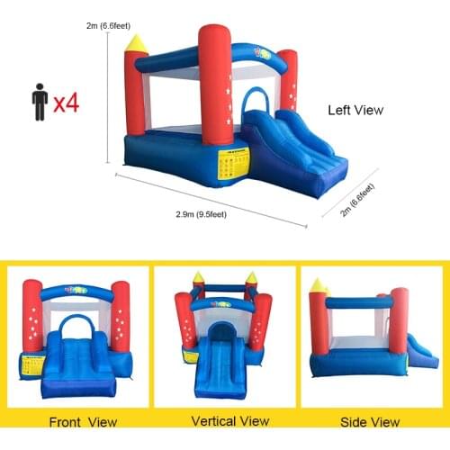 YARD Inflatable Bounce House For Kids Jumping House With Slide With Blower Home Use Small Outdoors Inflatable Castle Children