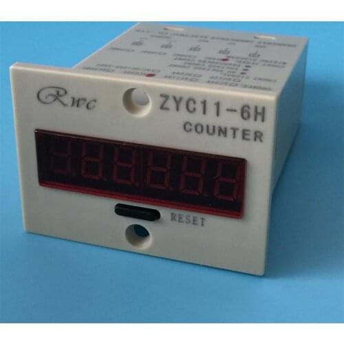No-voltage and Showed voltage JDM11-6H 6 Digit Display Electronic Digital Counter With Voltage AC380V/AC220V/DC24V/DC12V/AC36V