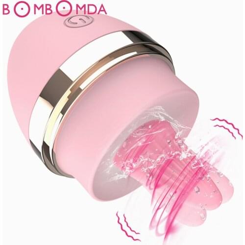 Vagina Tongue Lick Vibrators For Women Intimate Goods Nipple Massager Oral Licking G-Spot Clitoris Stimulation Adult Sex Toys