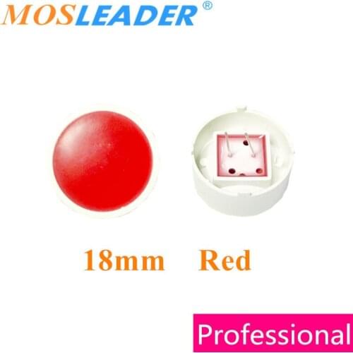 Mosleader 100pcs 18mm Flat tube display Red turn red Round Circle led display Indicator led Game player recreational machine led