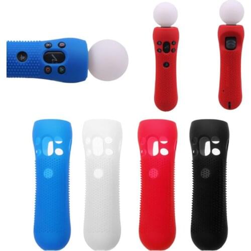 New Anti-slip Studded Silicone Rubber Cover Protective Skin Case for PS VR Move Motion Controller
