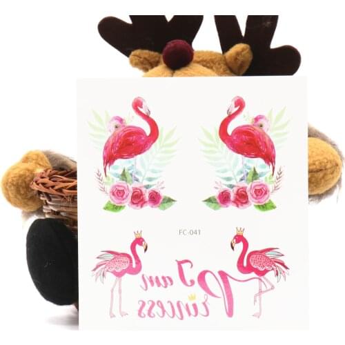 New flamingo Temporary tattoo sticker for Kids Girls favor Cartoon unicorn dream chaser waterproof tattoo sticker Party DIY