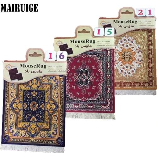 Nworld Persian Mini Woven Rug Mat Mousepad Carpet Pattern Fring Retro Style Home Office Table Decor Craft Cup Mouse Pad Deskmat