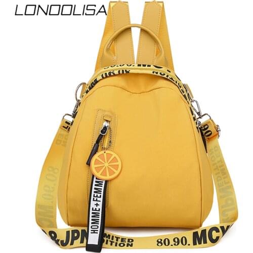 Women Backpack Casual Letter Multi-function Multi Pocket Travel Backpacks Female School Bag for Teenage Girl Shoulder Bags Sac