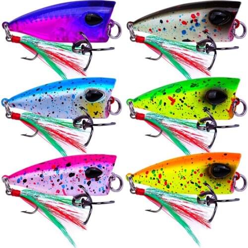 Mini Popper Lure Trout Lures Ultralight Fishing Lure Topwater Bait Finesse Crankbait Wobbler Minnow Isca Poper Pesca 4.3cm/4g